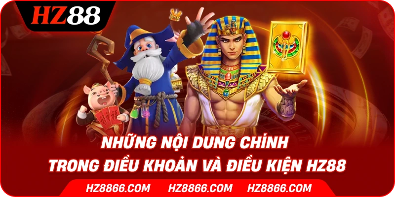 Những nội dung chính trong điều khoản và điều kiện HZ88